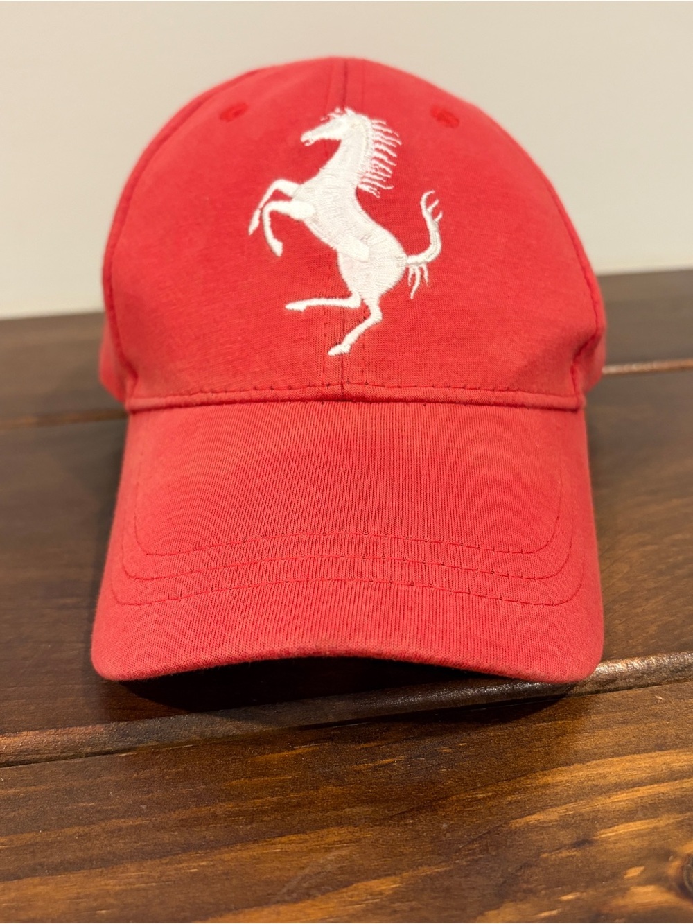 Ferrari Hat Cap Strap Back Red Embroidered Prancing Horse Racing One Size
